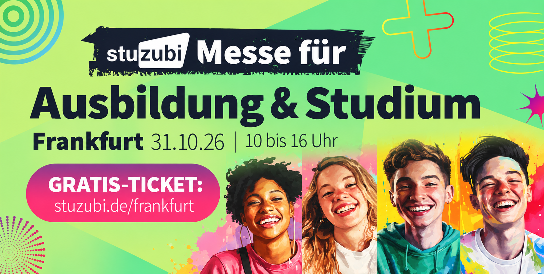 Ausbildung & Studium Werbebanner für Stuzubi Messe am 31.10.2026 von 10 bis 16 Uhr